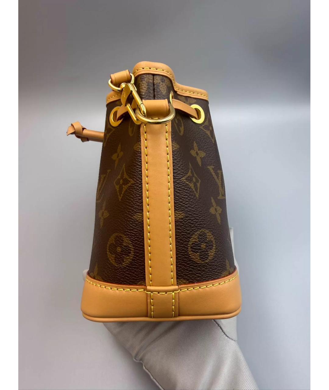 LOUIS VUITTON Коричневая сумка с короткими ручками, фото 3