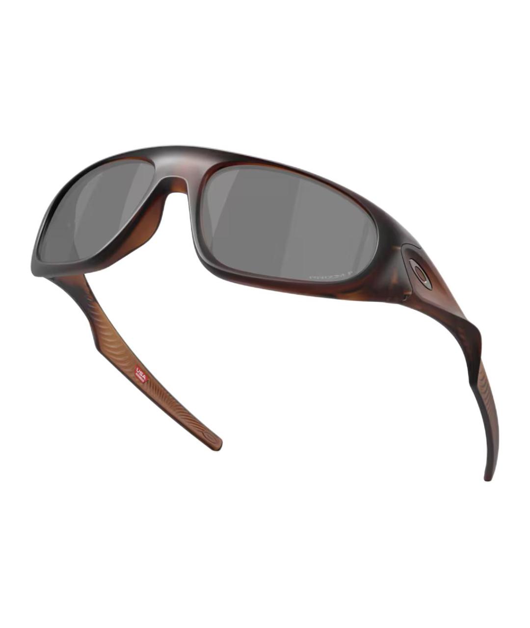 OAKLEY Коричневые пластиковые солнцезащитные очки, фото 4