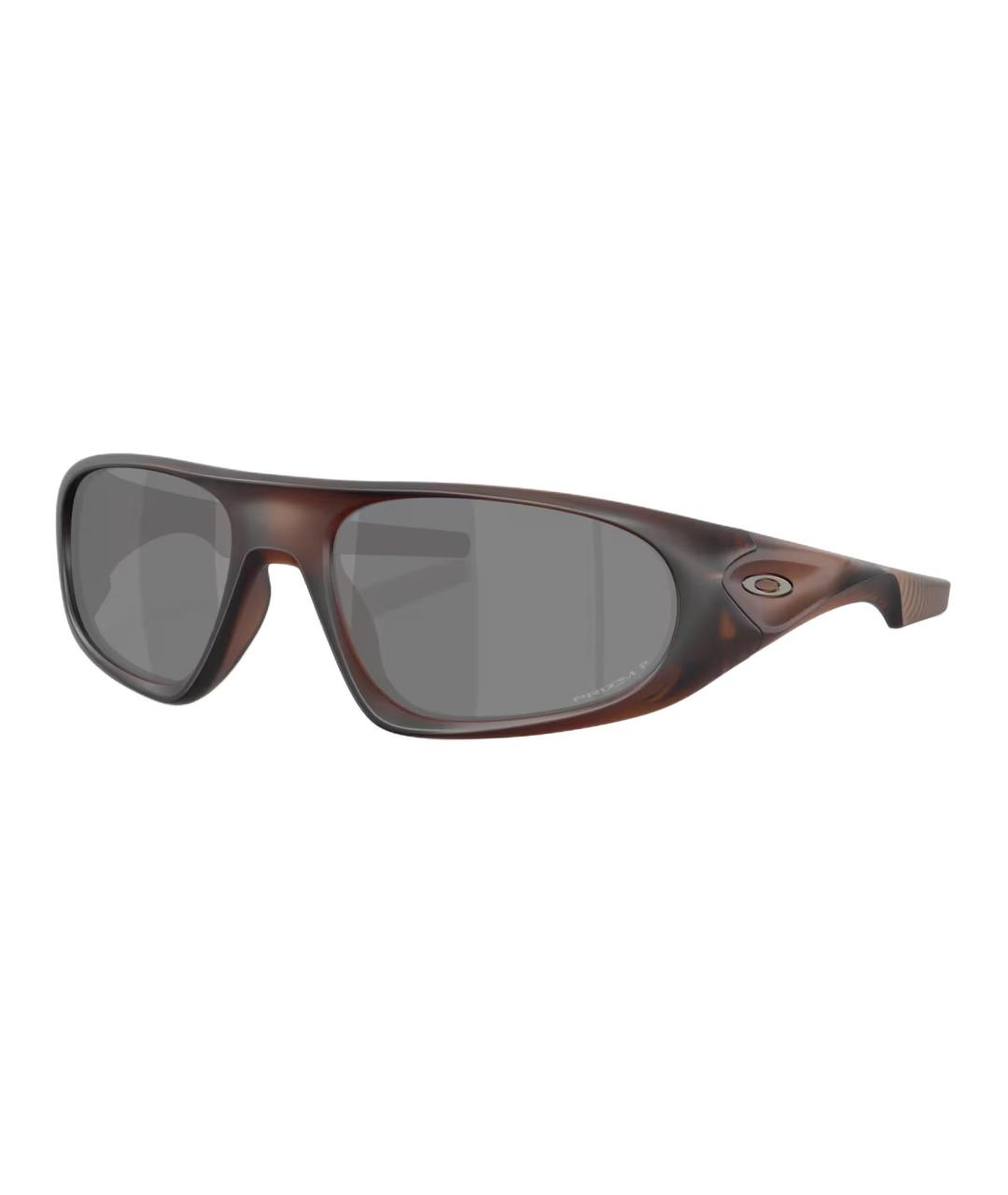 OAKLEY Коричневые пластиковые солнцезащитные очки, фото 1
