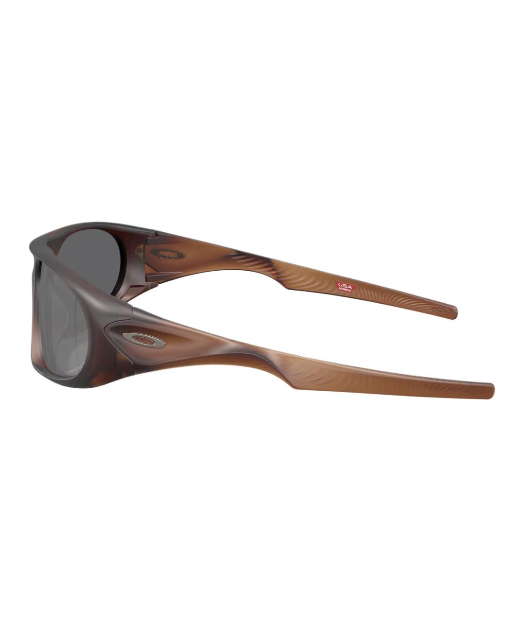 OAKLEY Коричневые пластиковые солнцезащитные очки, фото 3