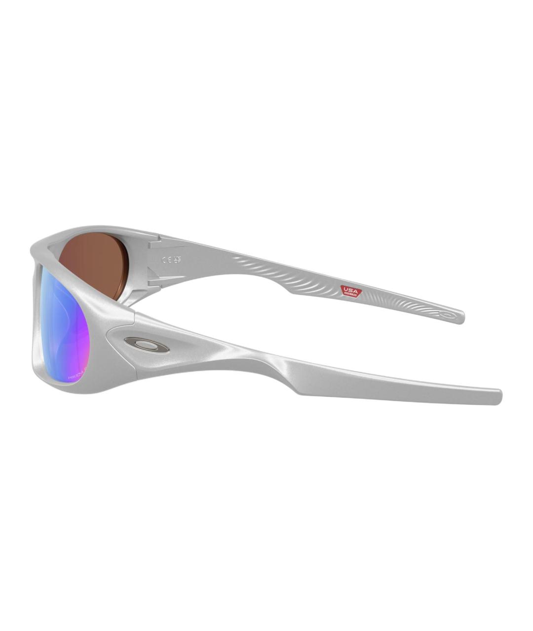OAKLEY Серебряные пластиковые солнцезащитные очки, фото 3