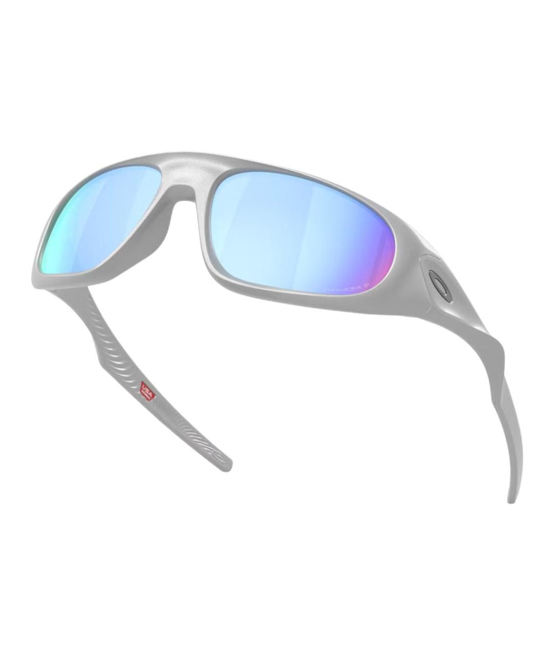 OAKLEY Серебряные пластиковые солнцезащитные очки, фото 4