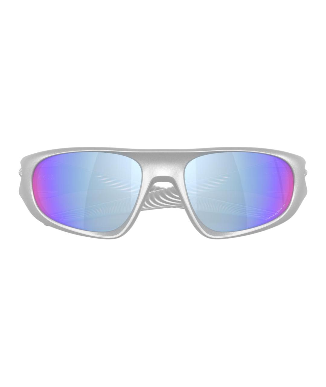 OAKLEY Серебряные пластиковые солнцезащитные очки, фото 5