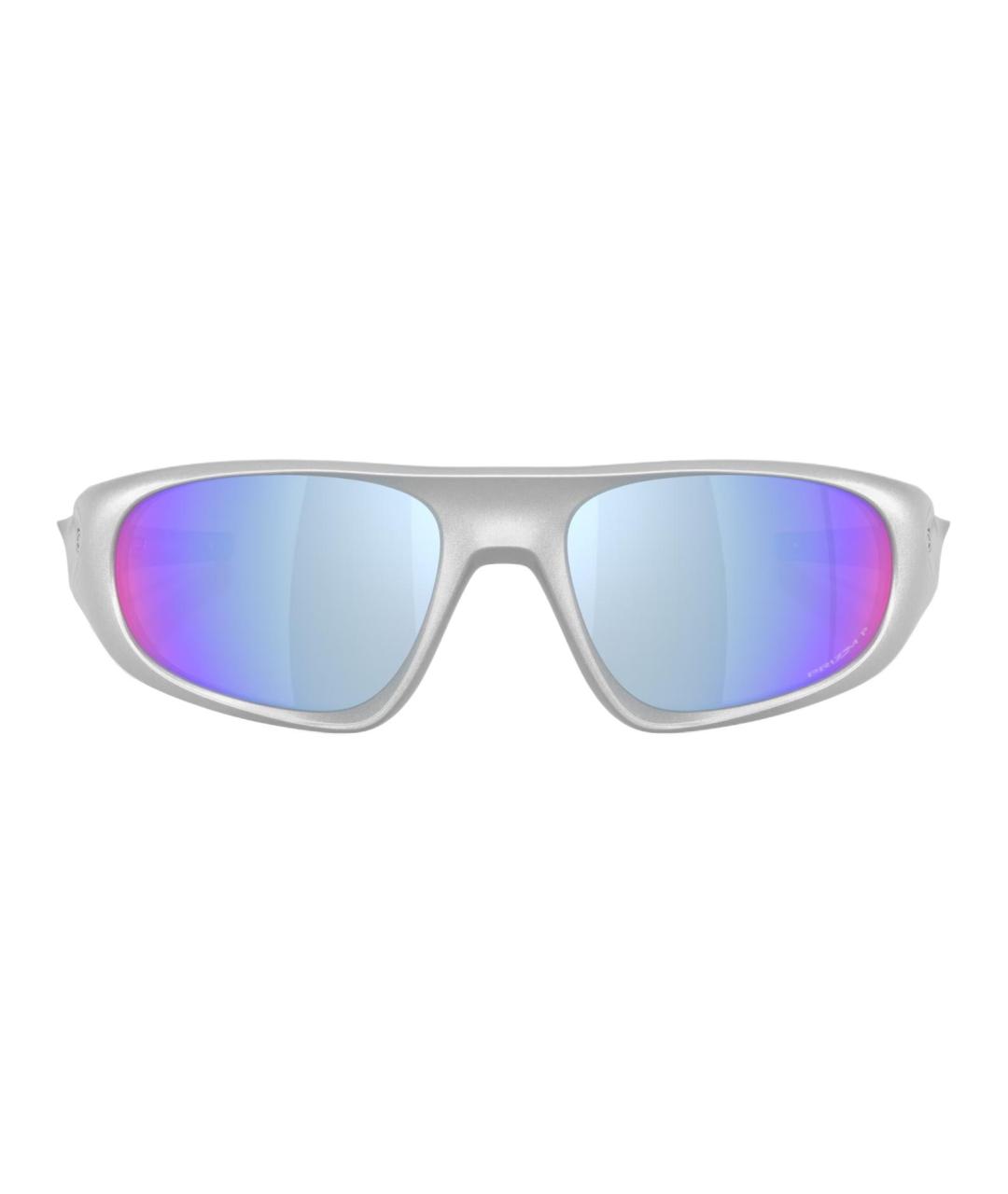 OAKLEY Серебряные пластиковые солнцезащитные очки, фото 2