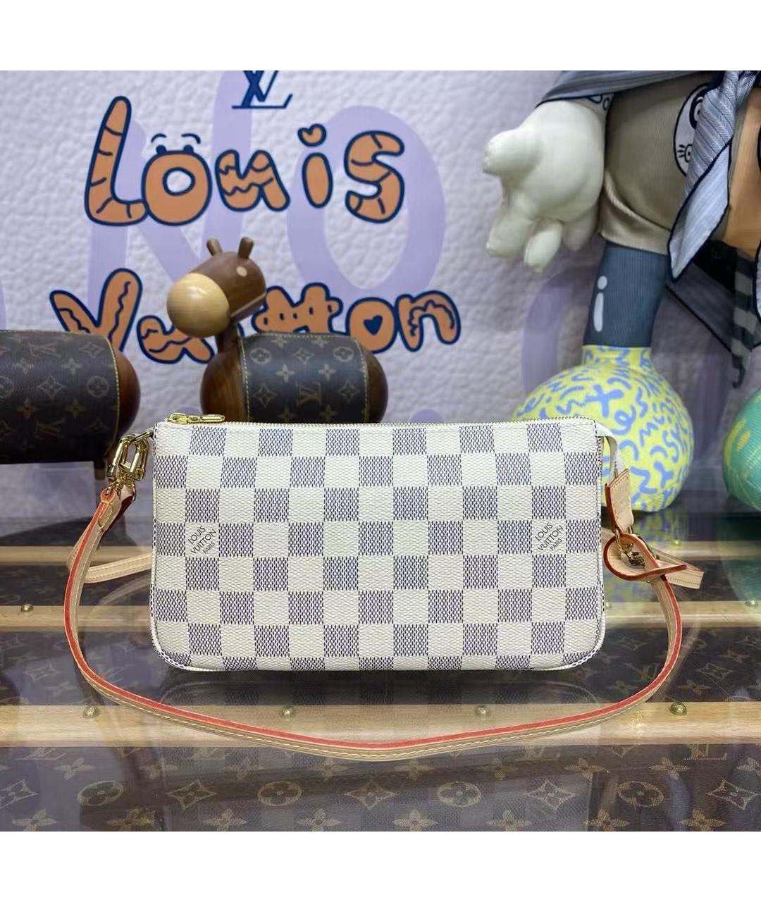 LOUIS VUITTON Бежевая сумка с короткими ручками, фото 9