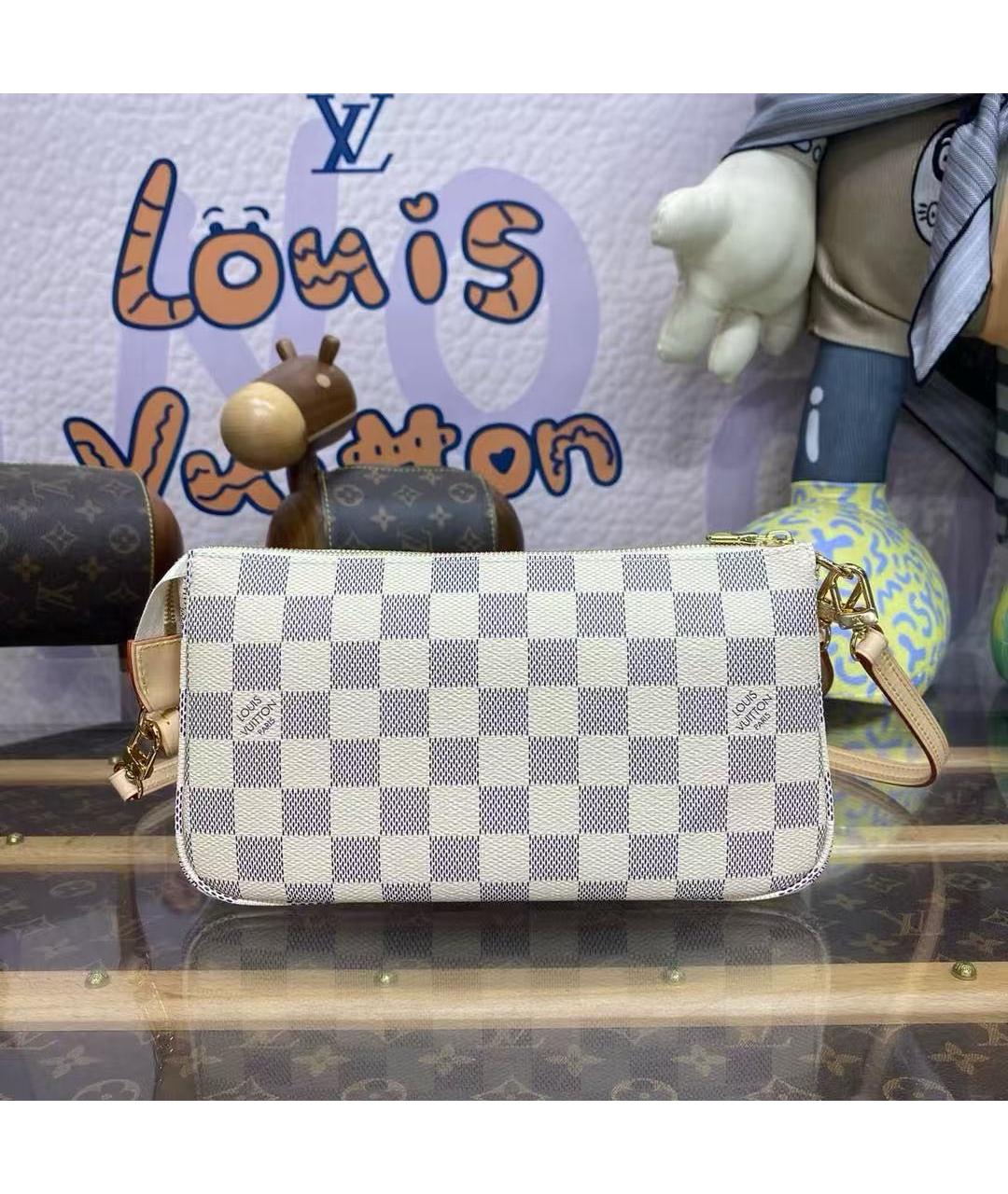 LOUIS VUITTON Бежевая сумка с короткими ручками, фото 3
