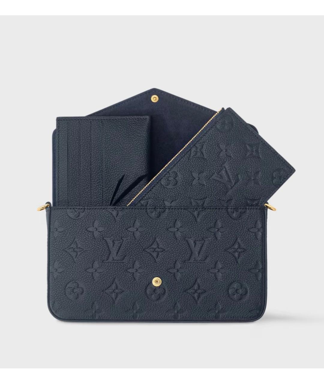 LOUIS VUITTON Черная кожаная сумка с короткими ручками, фото 4