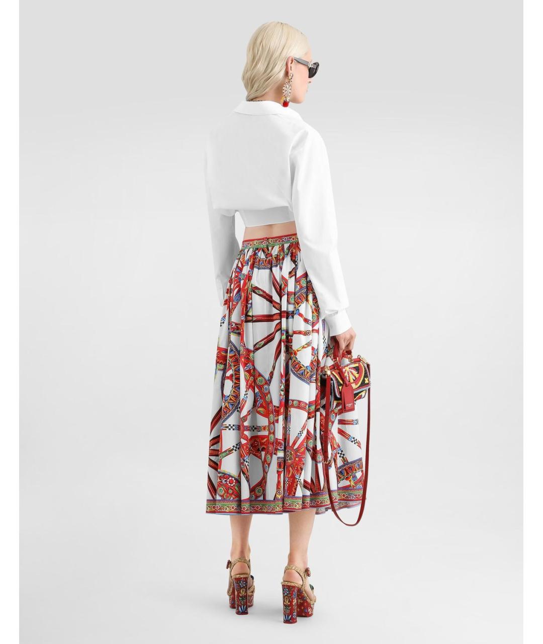 DOLCE&GABBANA Белая хлопковая рубашка, фото 3
