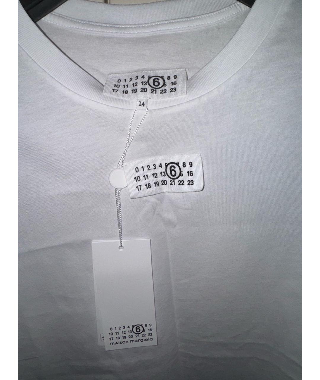 MM6 MAISON MARGIELA Белая детская футболка, фото 3