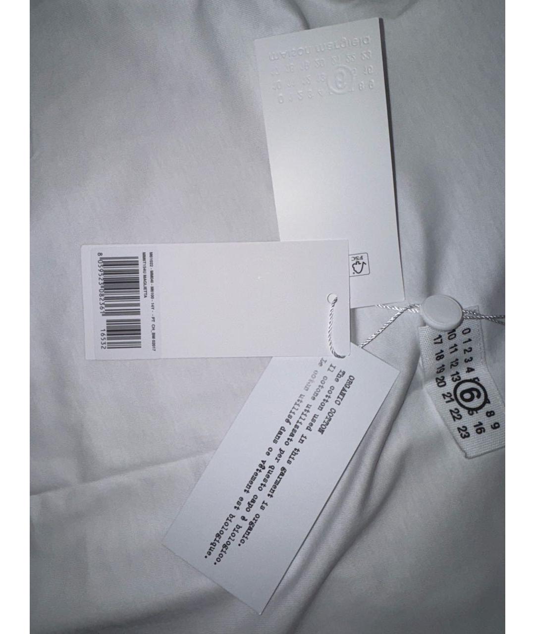 MM6 MAISON MARGIELA Белая детская футболка, фото 5