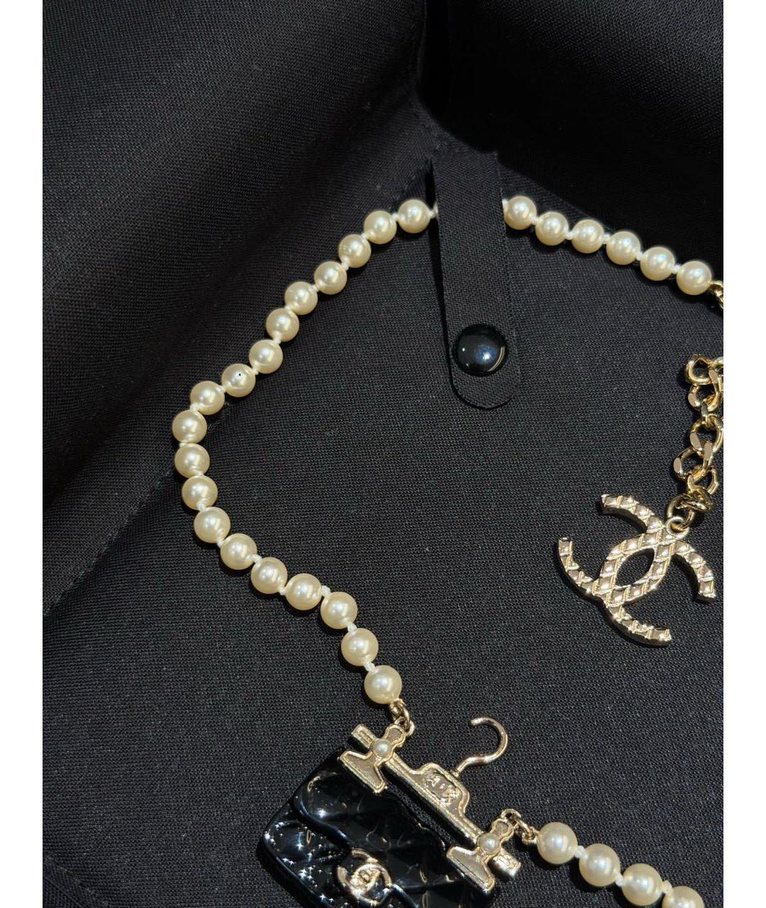 CHANEL Бежевое колье, фото 4