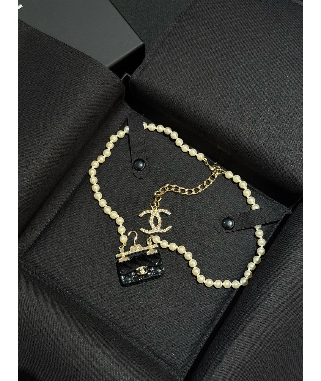 CHANEL Бежевое колье, фото 7