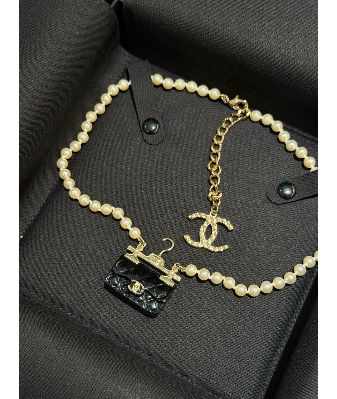 CHANEL Бежевое колье, фото 2