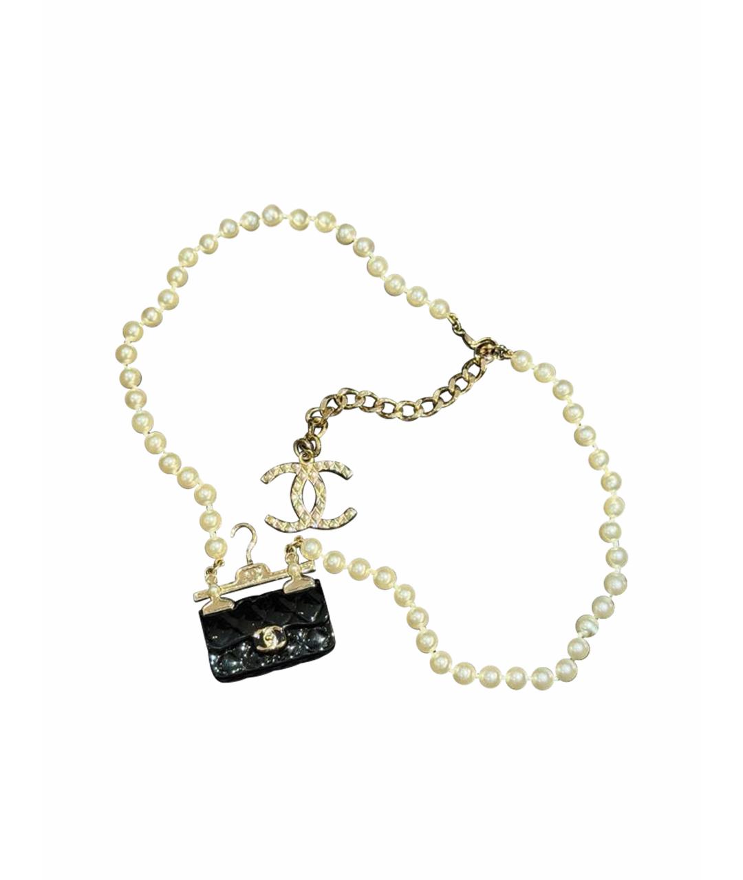 CHANEL Бежевое колье, фото 1