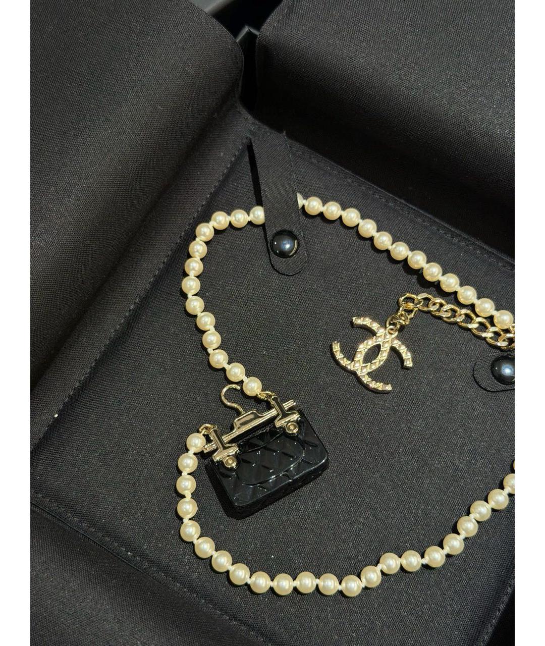 CHANEL Бежевое колье, фото 5