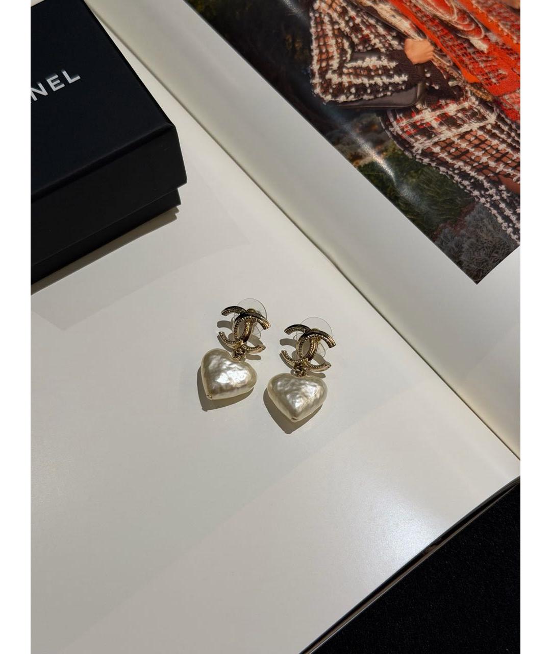CHANEL Золотые серьги, фото 4