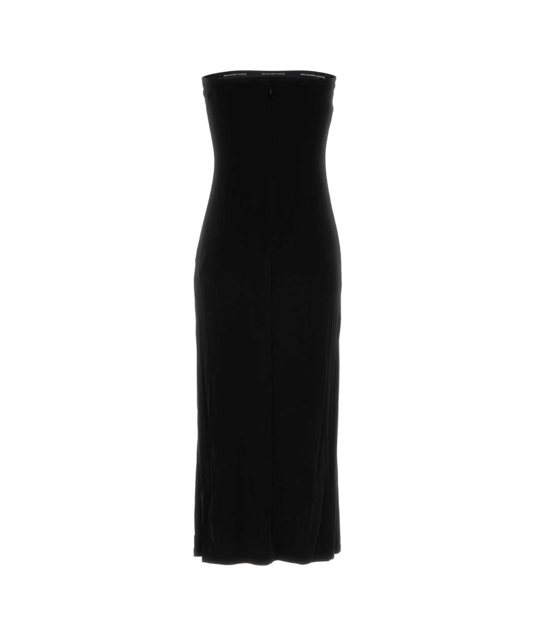 ALEXANDER WANG Черное вискозное коктейльное платье, фото 2