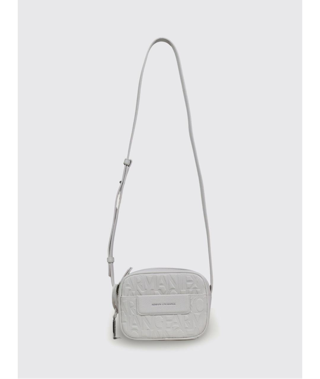 ARMANI EXCHANGE Белая синтетическая сумка через плечо, фото 5