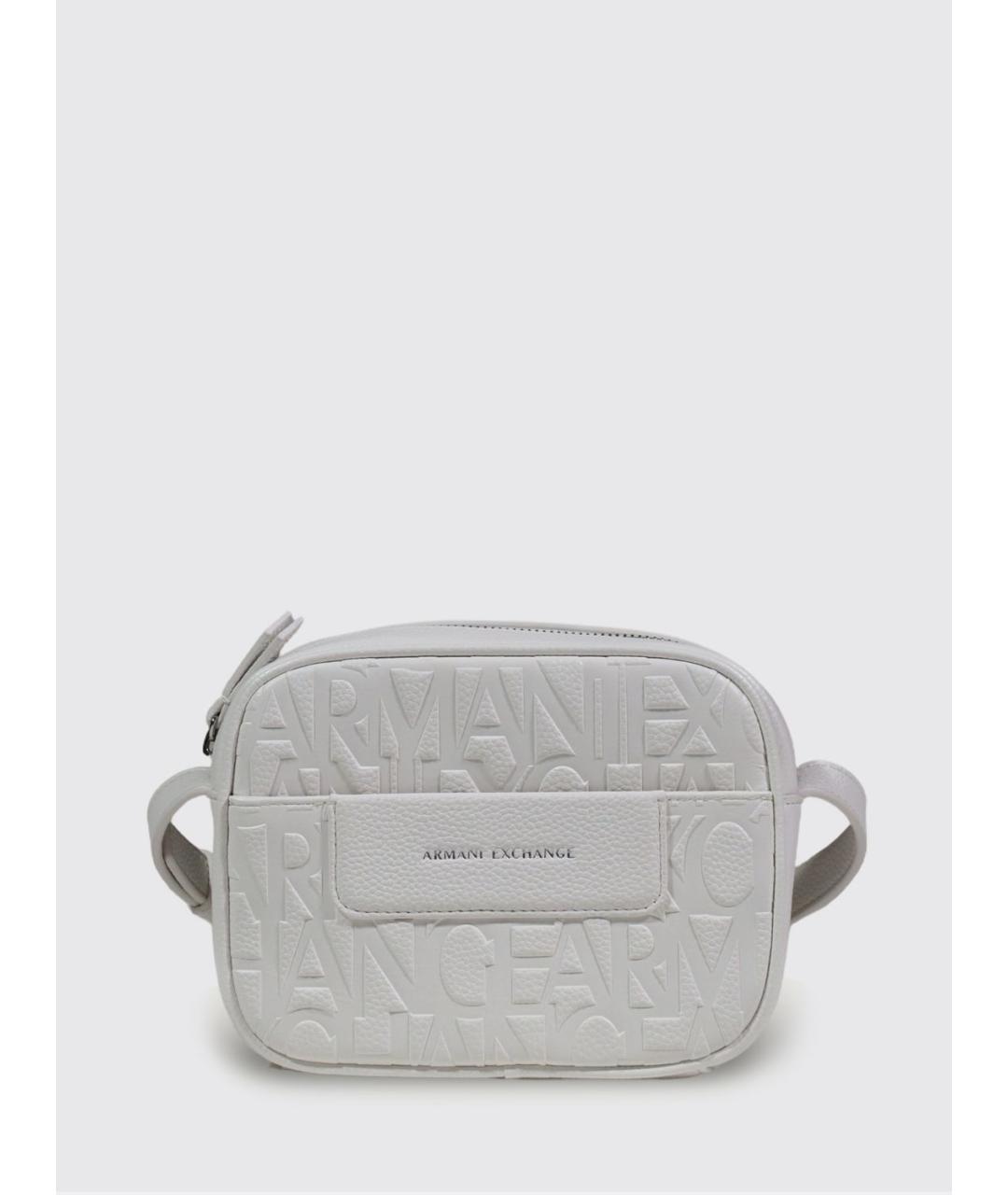 ARMANI EXCHANGE Белая синтетическая сумка через плечо, фото 6