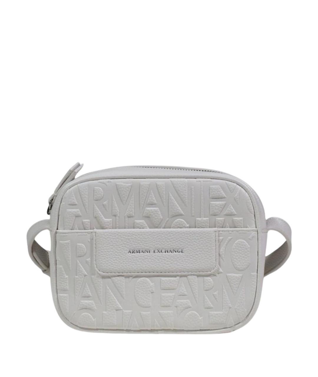 ARMANI EXCHANGE Белая синтетическая сумка через плечо, фото 1