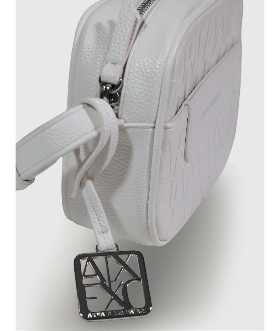 ARMANI EXCHANGE Белая синтетическая сумка через плечо, фото 3