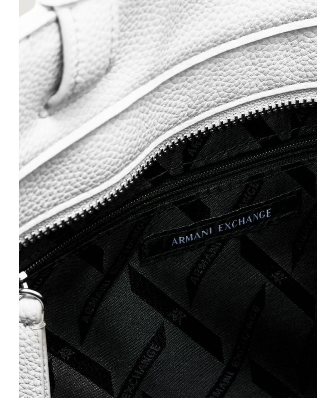 ARMANI EXCHANGE Белая синтетическая сумка тоут, фото 4