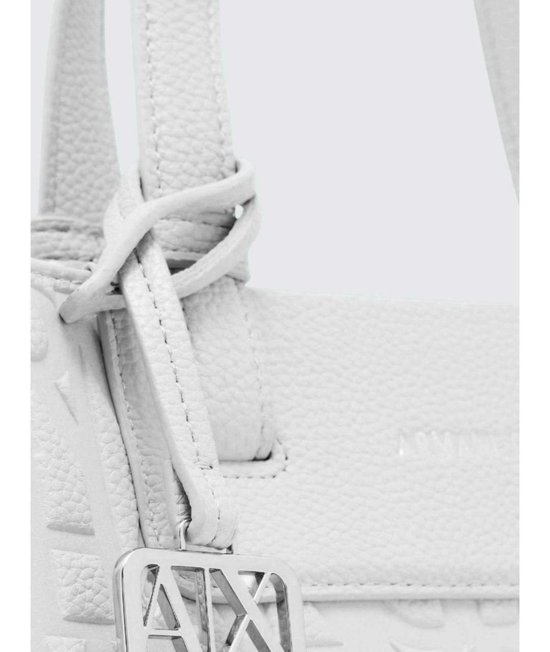 ARMANI EXCHANGE Белая синтетическая сумка тоут, фото 3