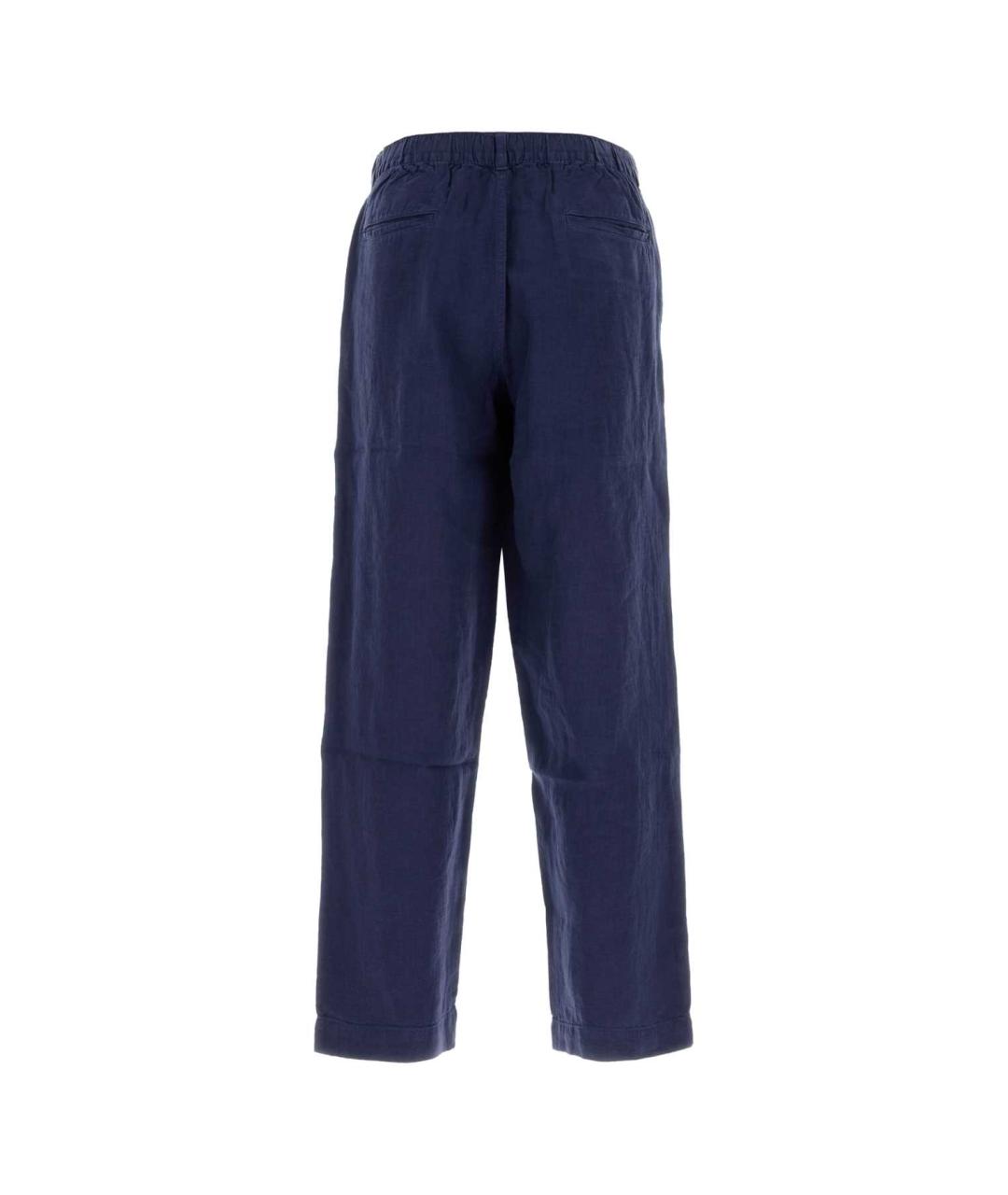 POLO RALPH LAUREN Синие льняные повседневные брюки, фото 2