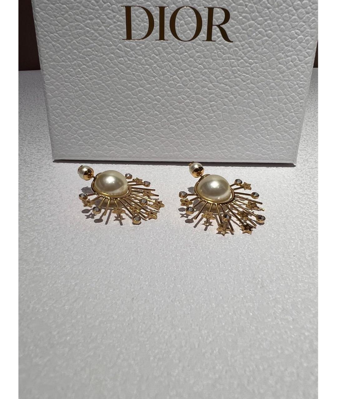 CHRISTIAN DIOR Золотые серьги, фото 2