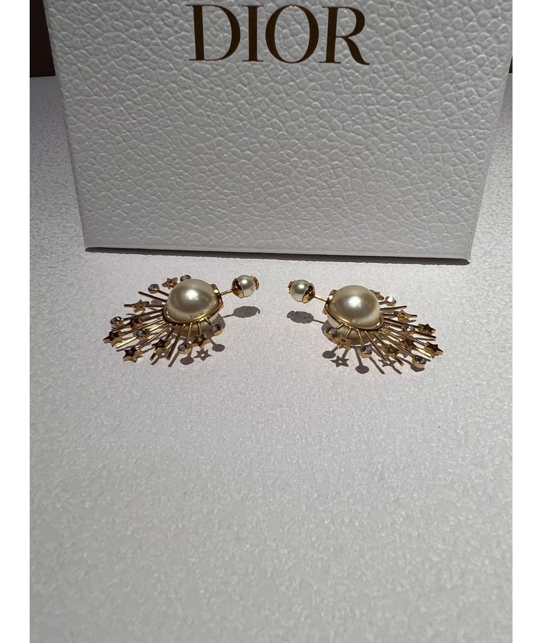 CHRISTIAN DIOR Золотые серьги, фото 4