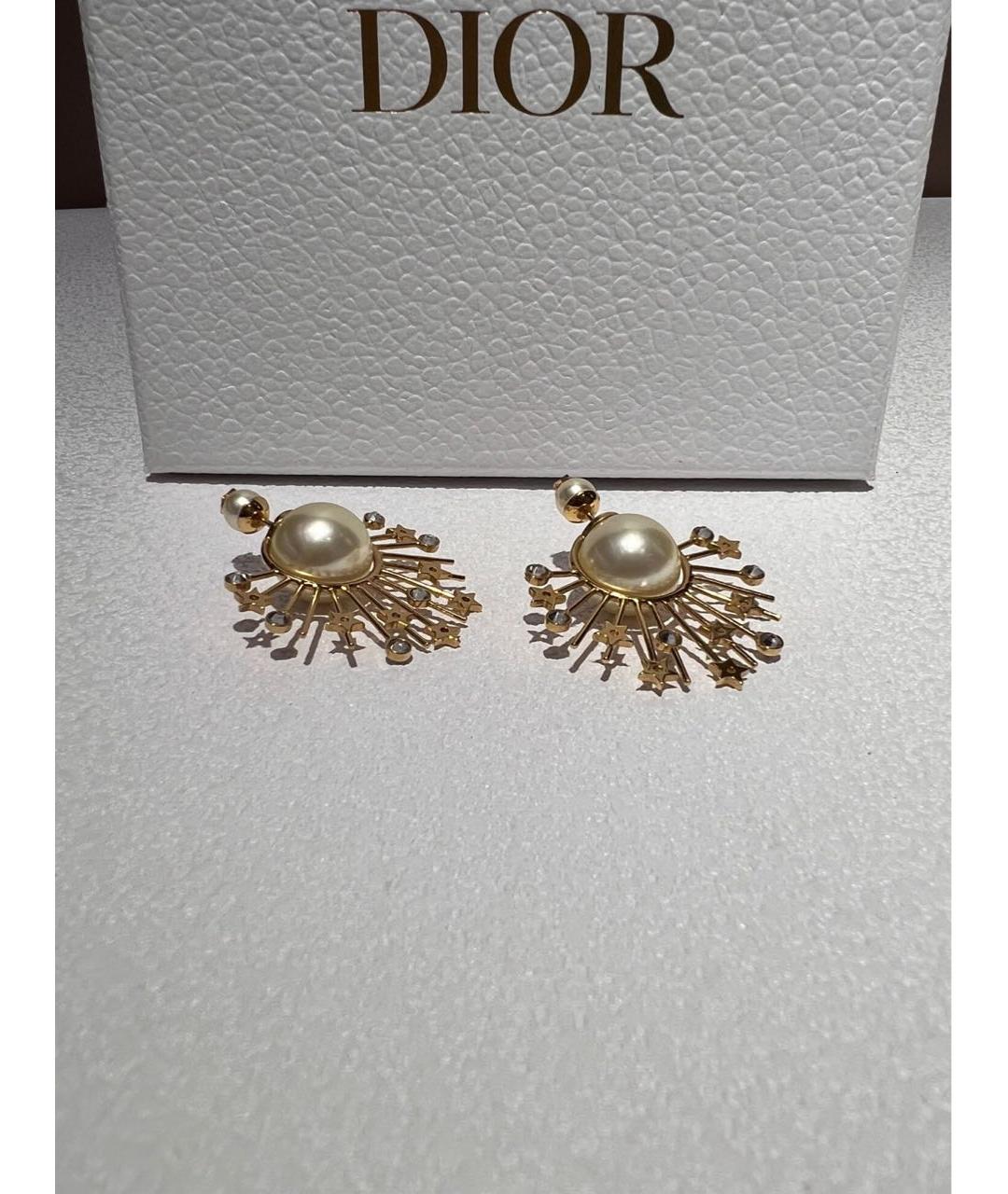 CHRISTIAN DIOR Золотые серьги, фото 7