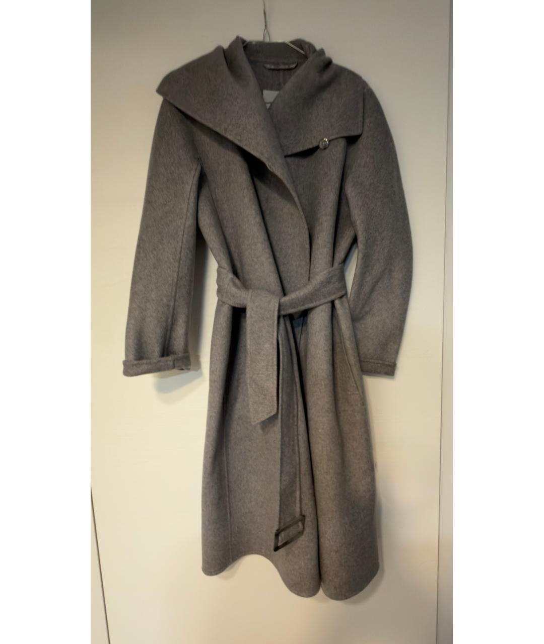 MAX MARA Серое кашемировое пальто, фото 10