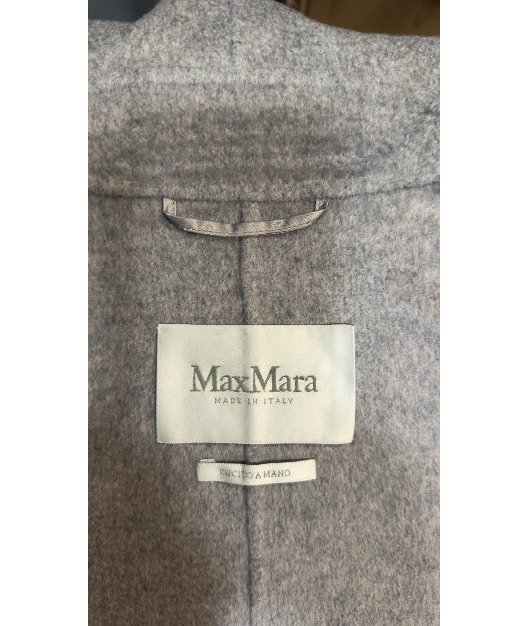 MAX MARA Серое кашемировое пальто, фото 3