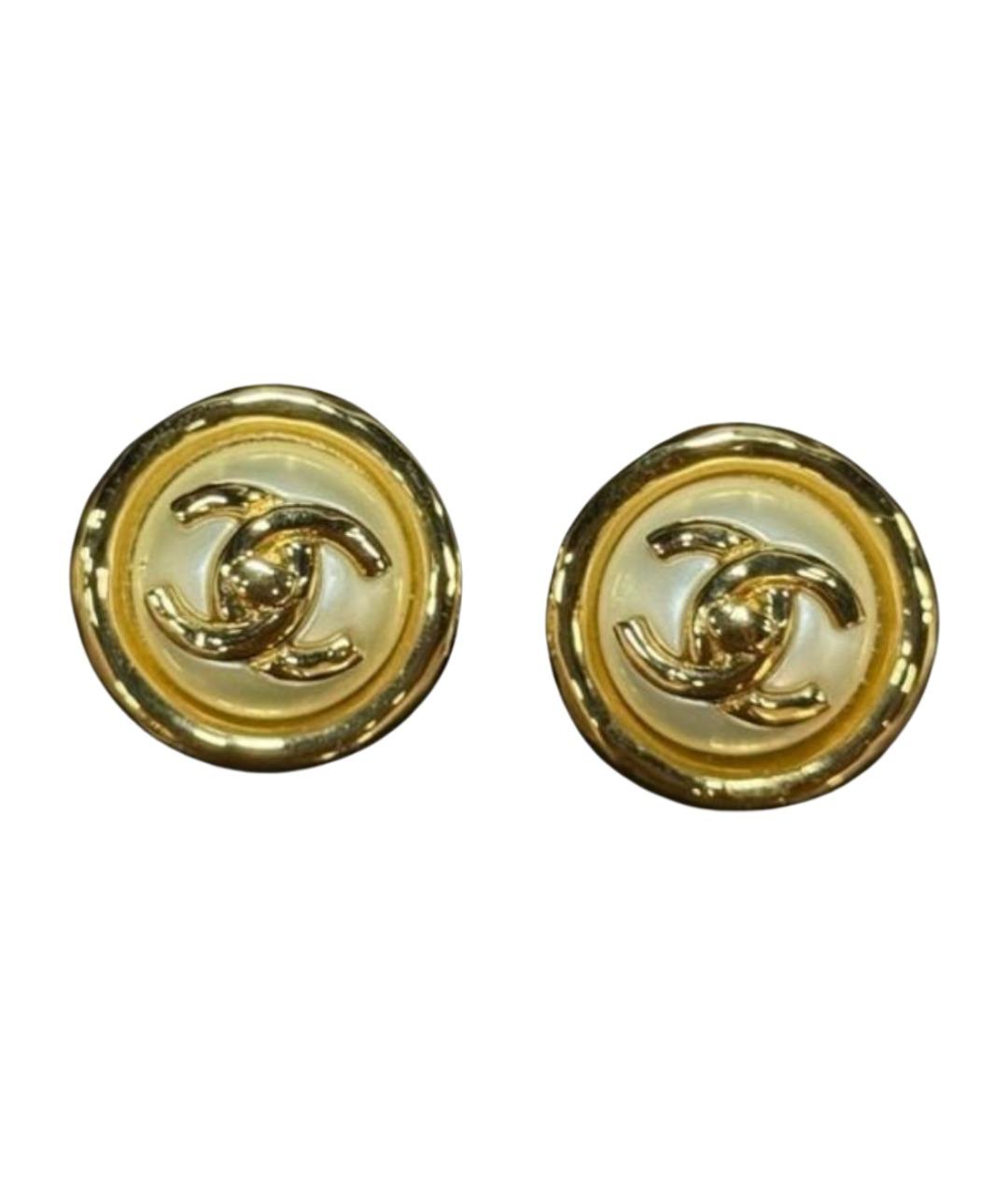 CHANEL Золотые серьги, фото 1