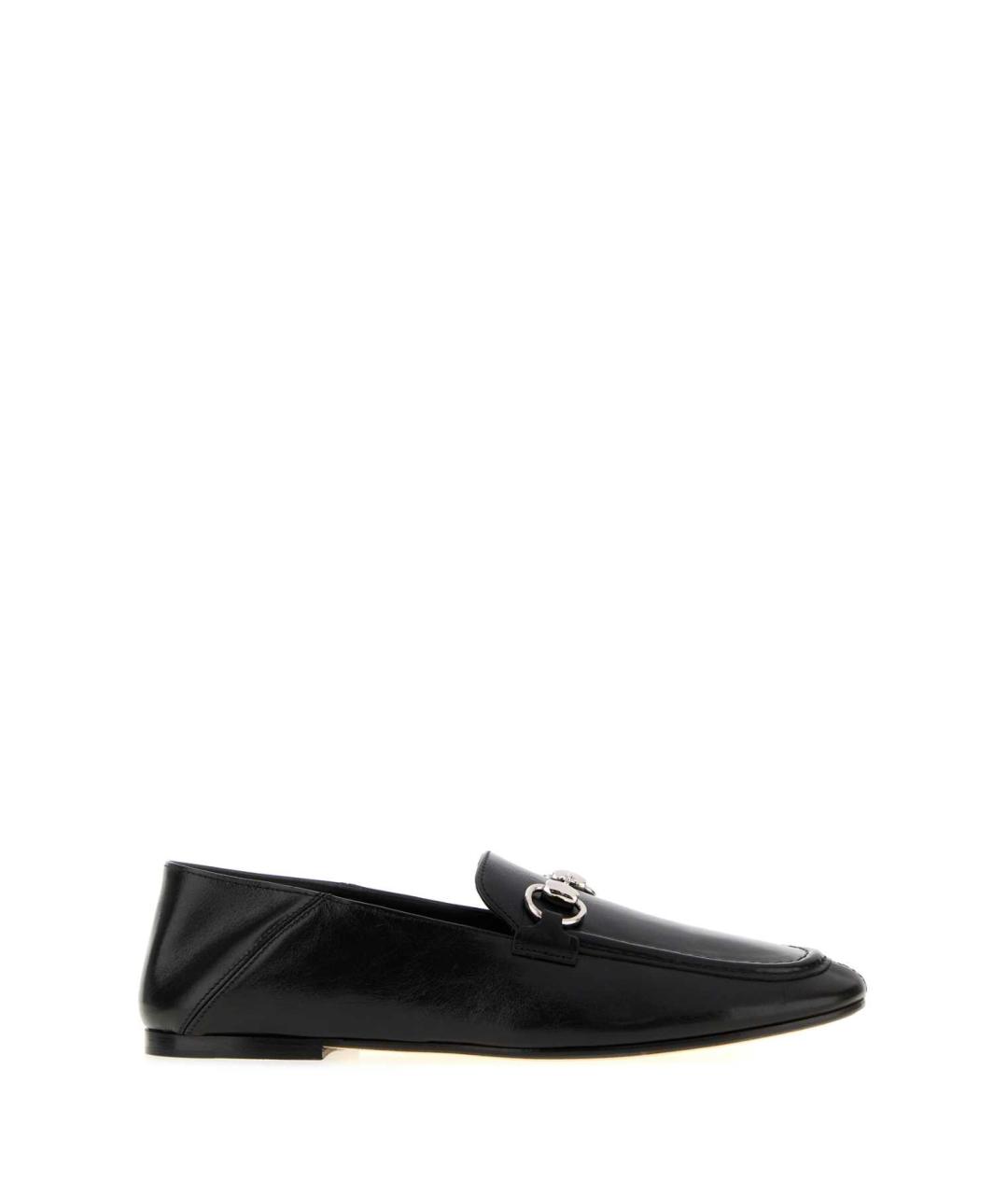 GUCCI Черные кожаные лоферы, фото 1