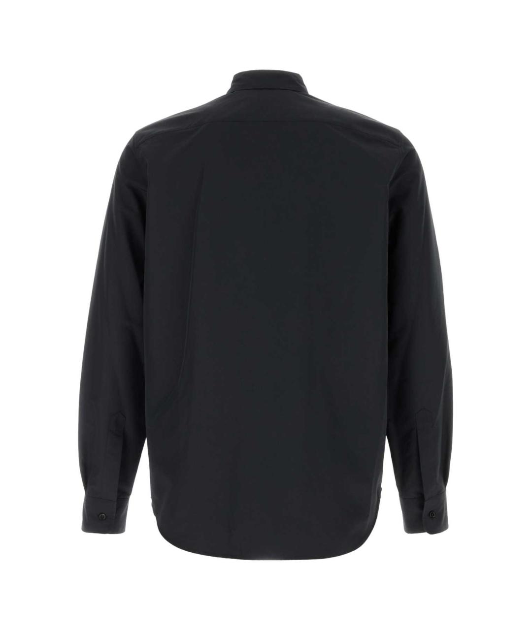 JIL SANDER Черная хлопко-полиэстеровая кэжуал рубашка, фото 2