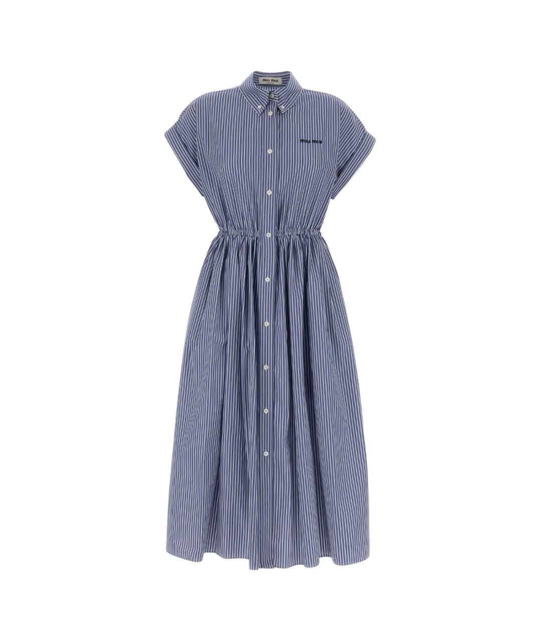 MIU MIU Мульти хлопковое повседневное платье, фото 1