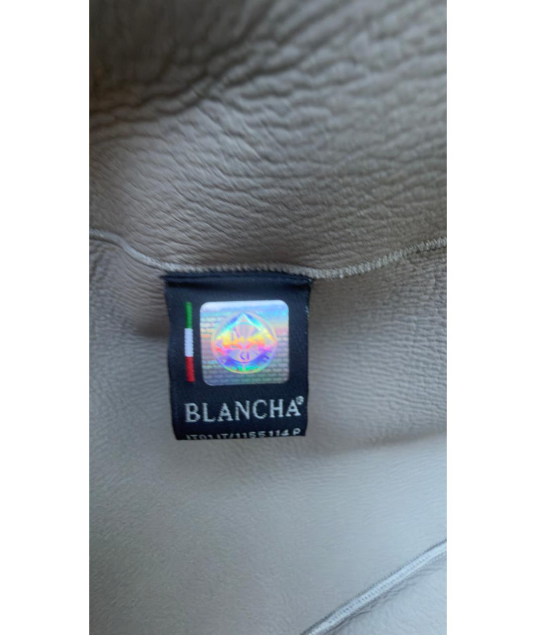 BLANCHA Серая меховая шуба, фото 3