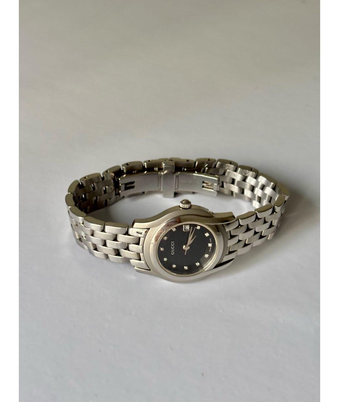 GUCCI Серебряные стальные часы, фото 2