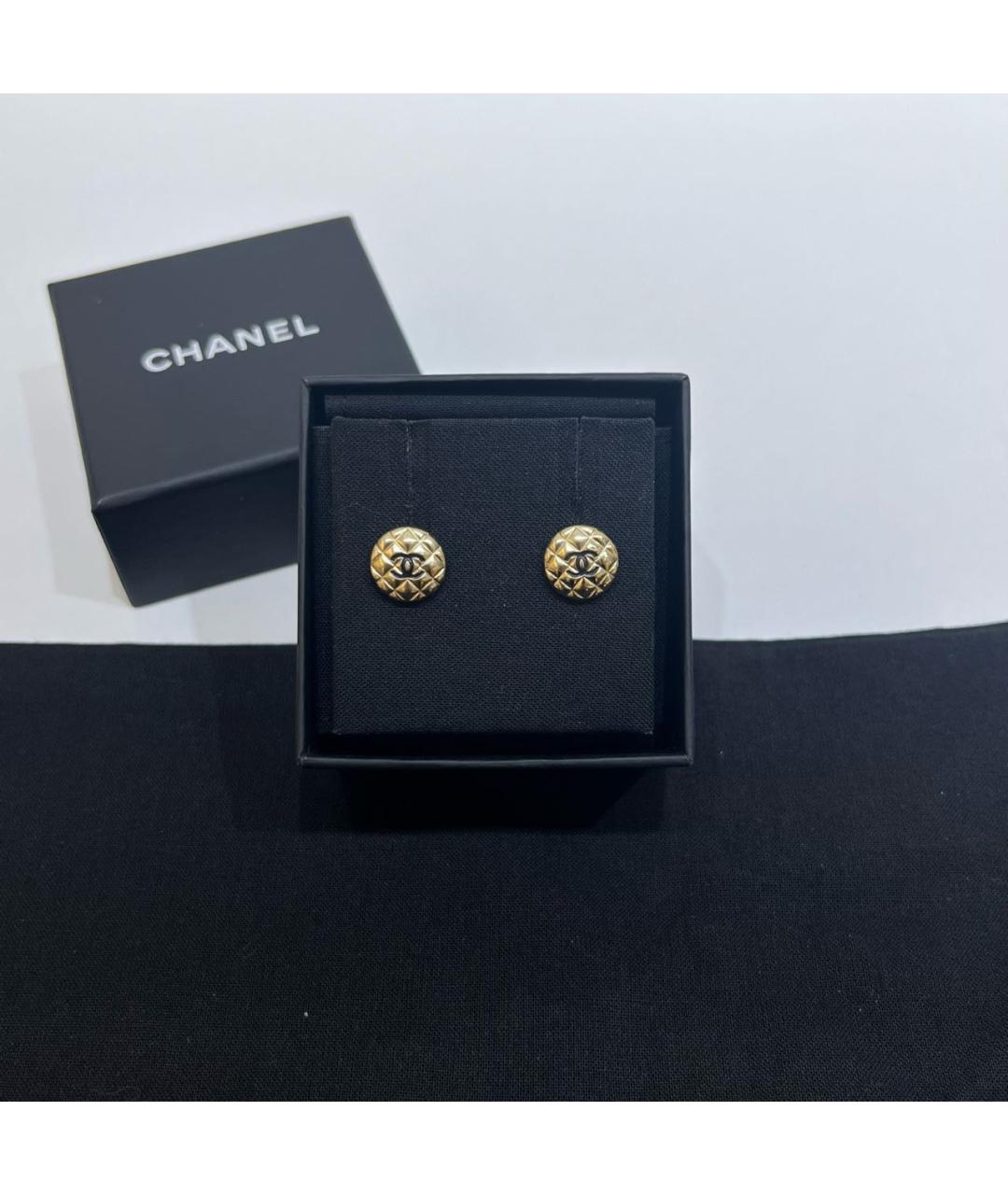 CHANEL Золотые серьги, фото 3