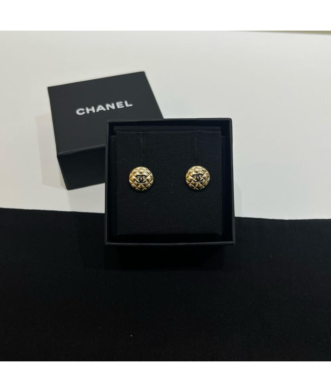 CHANEL Золотые серьги, фото 2