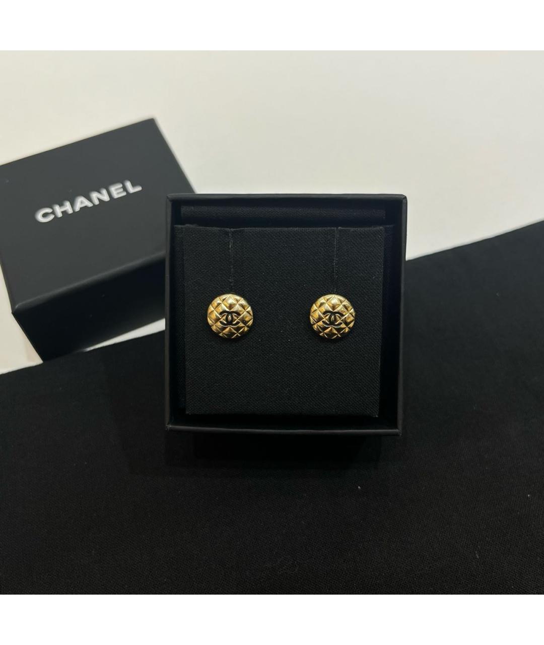 CHANEL Золотые серьги, фото 4