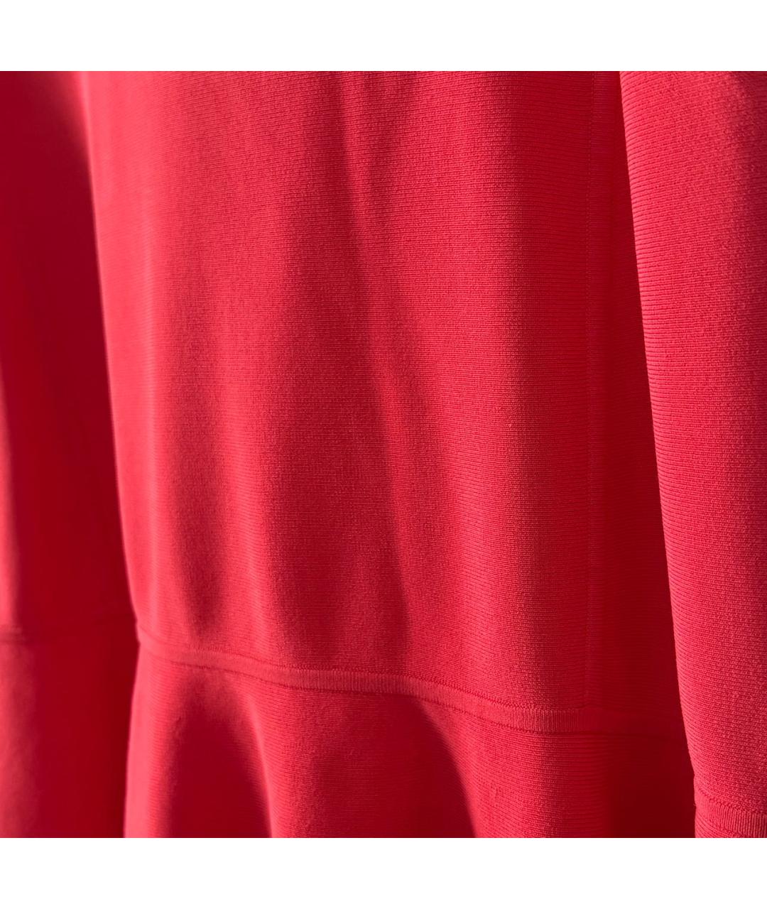 POLO RALPH LAUREN Красное вискозное повседневное платье, фото 4