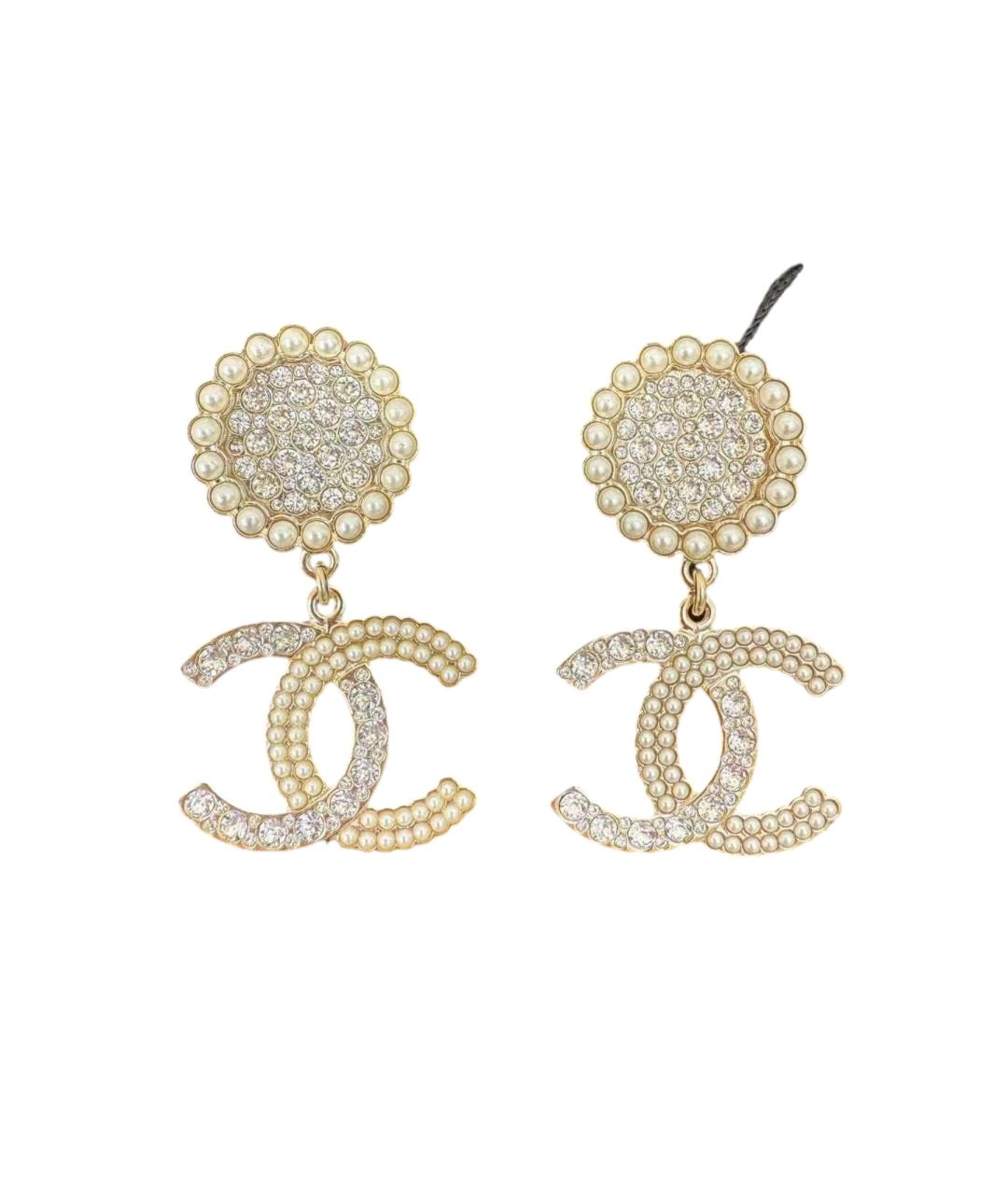 CHANEL Золотые серьги, фото 1
