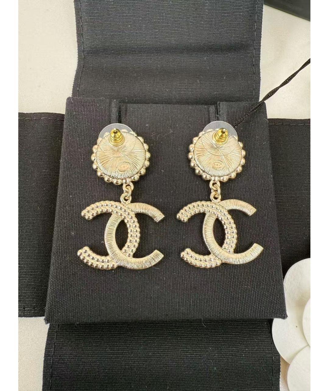 CHANEL Золотые серьги, фото 4