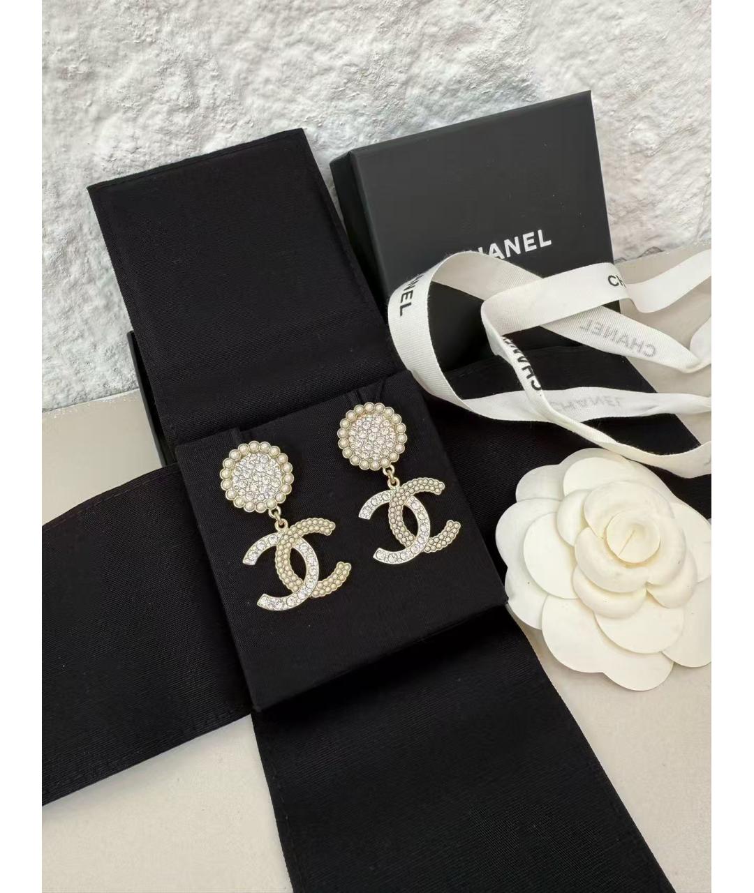 CHANEL Золотые серьги, фото 2