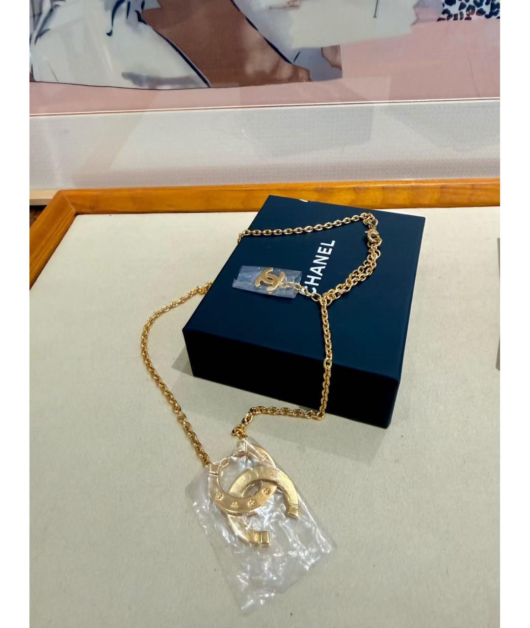 CHANEL Золотое колье, фото 5