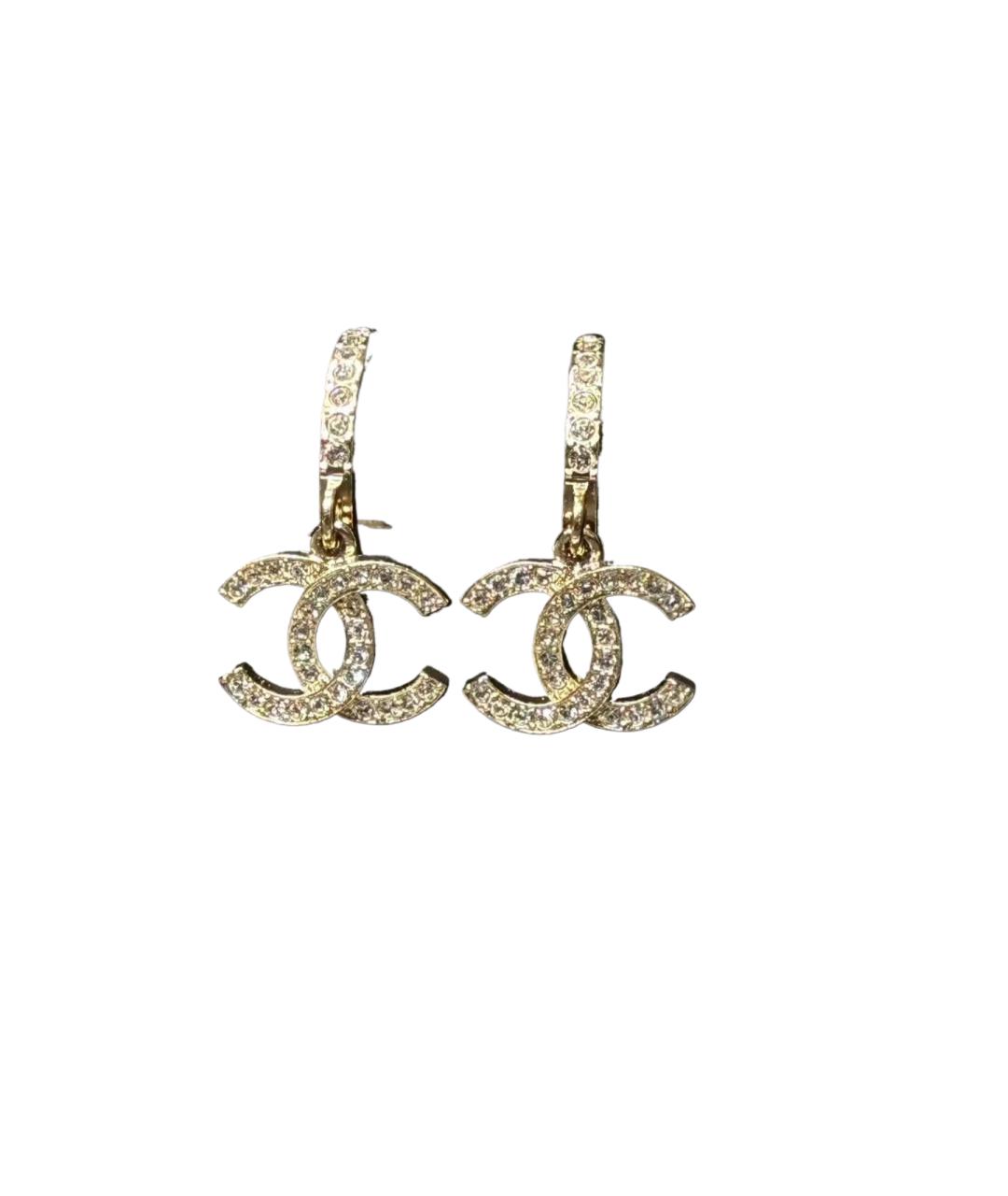 CHANEL Золотые серьги, фото 1
