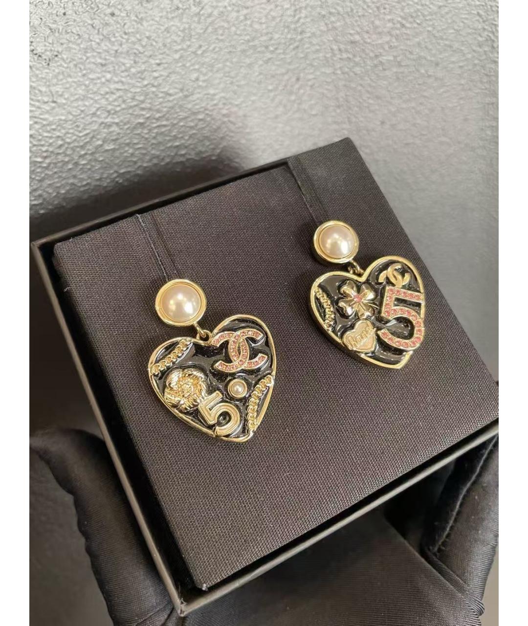 CHANEL Золотые серьги, фото 5