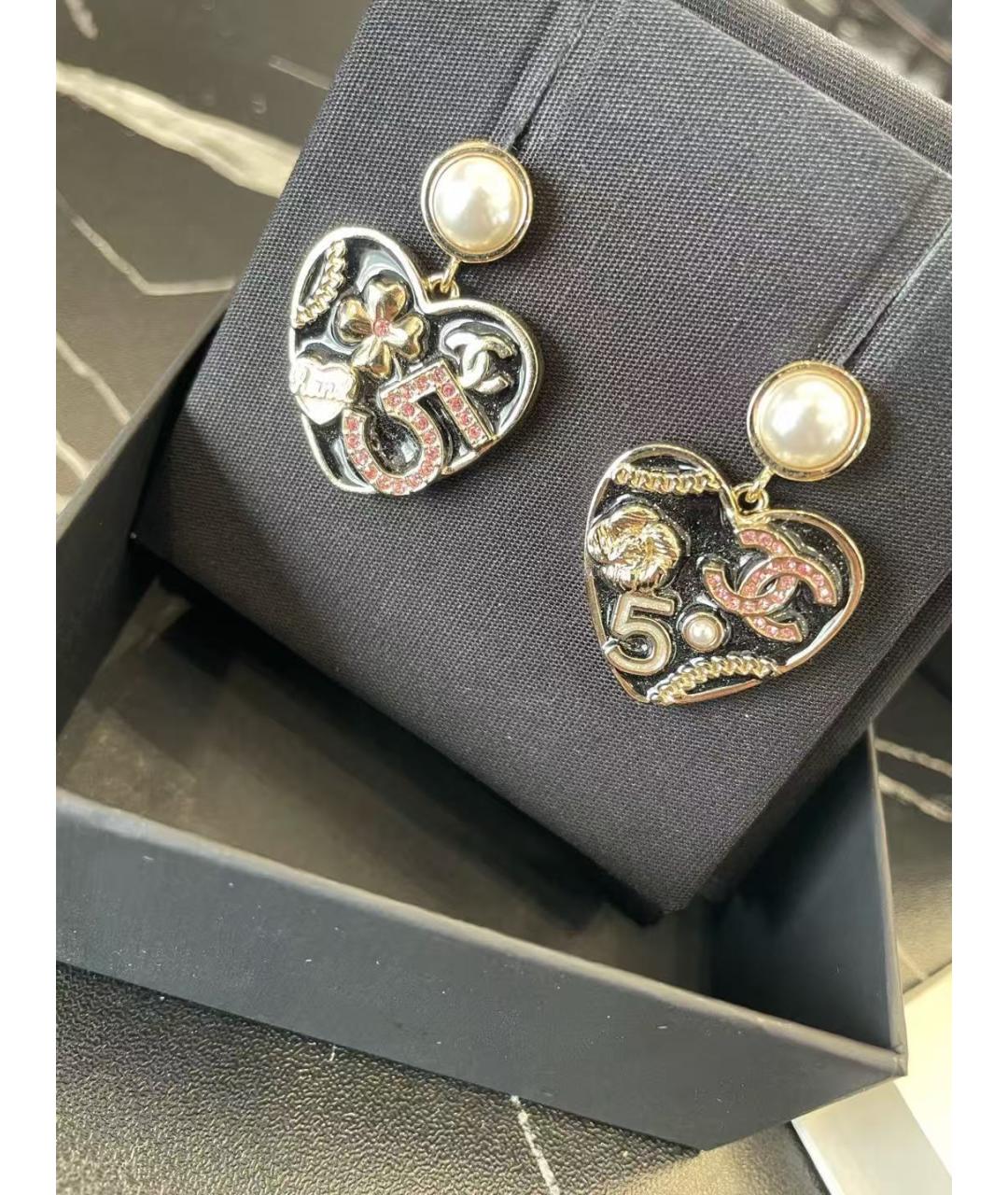 CHANEL Золотые серьги, фото 3